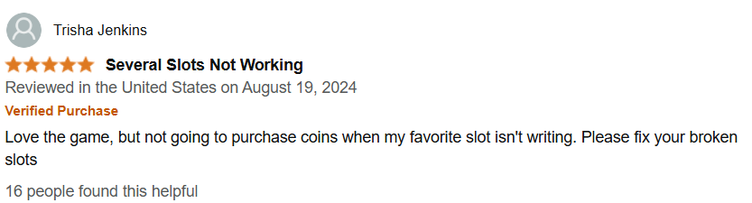 Lightning Link Casino review (Trustpilot) – screenshot 1