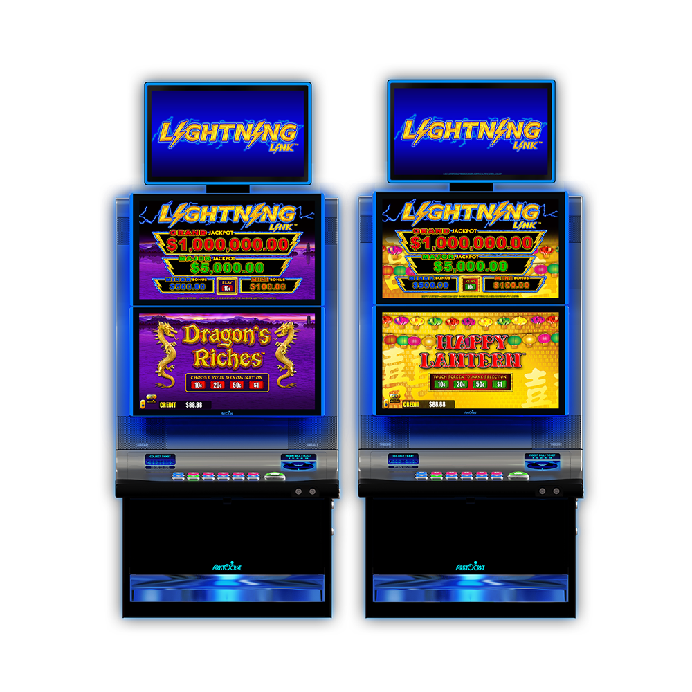 lightning link slot machine in a land-based casino 